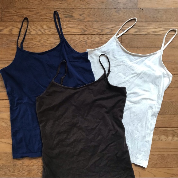 a.n.a | Tops | Ana Womens Scoop Neck Camisole Set Of 3 | Poshmark